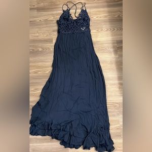 Free People Navy Blue Dress